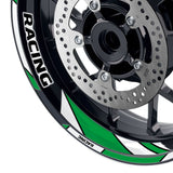 StickerBao Light Green 17 inch GP06 Platinum Inner Edge Rim Sticker Universal Motorcycle Rim Wheel Decal Racing For Aprilia