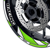 StickerBao Green 17 inch GP06 Platinum Inner Edge Rim Sticker Universal Motorcycle Rim Wheel Decal Racing For Honda