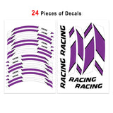 StickerBao Purple 17 inch GP06 Platinum Inner Edge Rim Sticker Universal Motorcycle Rim Wheel Decal Racing For Triumph