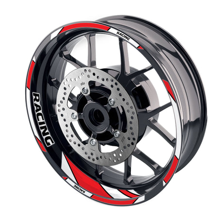 StickerBao Red 17 inch GP06 Platinum Inner Edge Rim Sticker Universal Motorcycle Rim Wheel Decal Racing For Ducati