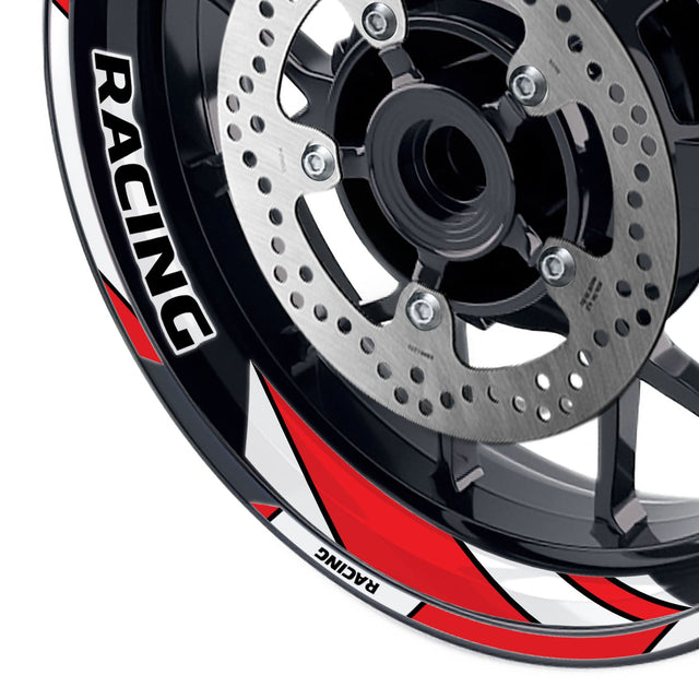 StickerBao Red 17 inch GP06 Platinum Inner Edge Rim Sticker Universal Motorcycle Rim Wheel Decal Racing For Triumph