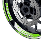 StickerBao Green 17 inch GP07 Platinum Inner Edge Rim Sticker Universal Motorcycle Rim Wheel Decal Racing For Triumph