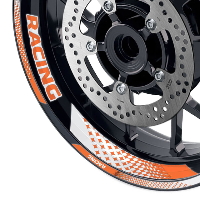 StickerBao Orange 17 inch GP07 Platinum Inner Edge Rim Sticker Universal Motorcycle Rim Wheel Decal Racing For Aprilia