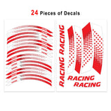 StickerBao Red 17 inch GP07 Platinum Inner Edge Rim Sticker Universal Motorcycle Rim Wheel Decal Racing For Aprilia