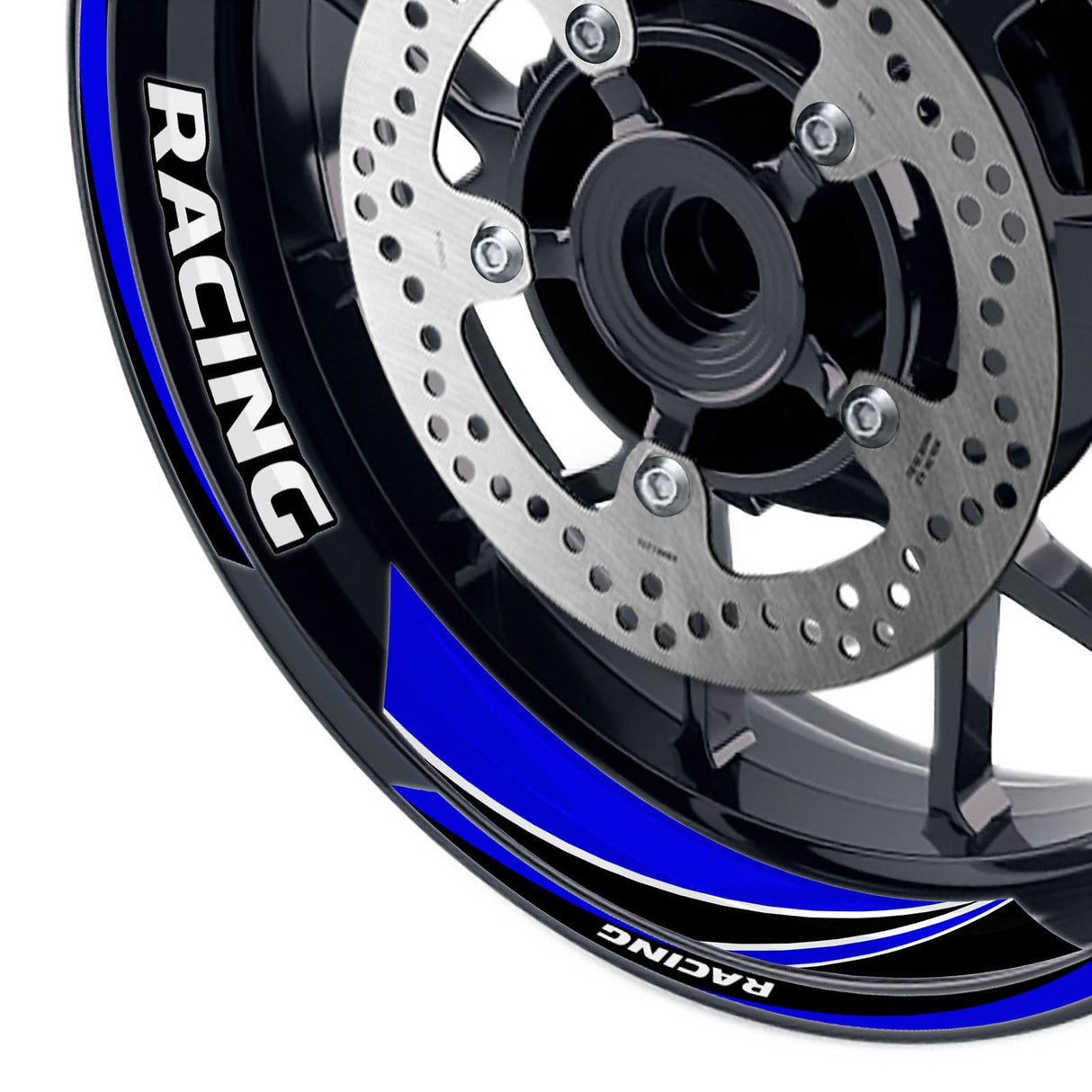 StickerBao Blue 17 inch GP08 Platinum Inner Edge Rim Sticker Universal Motorcycle Rim Wheel Decal Racing For Triumph