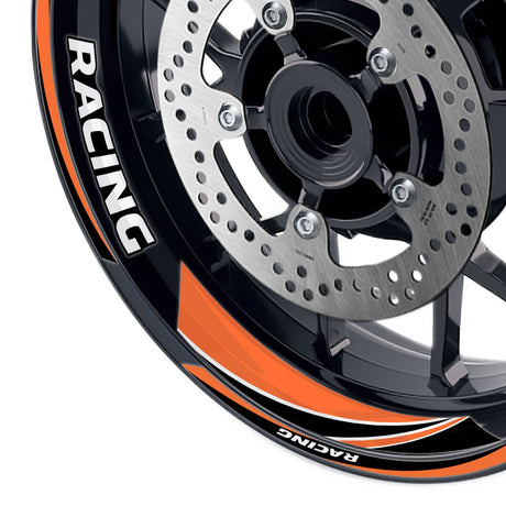 StickerBao Orange 17 inch GP08 Platinum Inner Edge Rim Sticker Universal Motorcycle Rim Wheel Decal Racing For Triumph