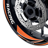 StickerBao Orange 17 inch GP08 Platinum Inner Edge Rim Sticker Universal Motorcycle Rim Wheel Decal Racing For Kawasaki