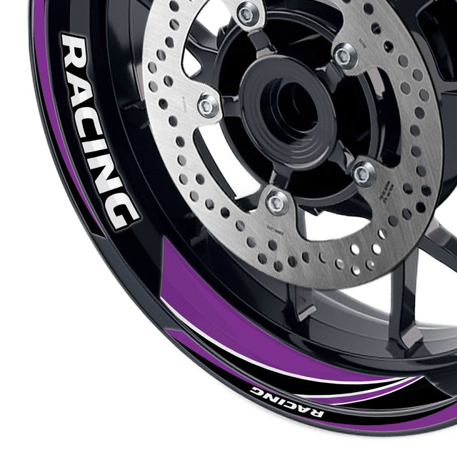 StickerBao Purple 17 inch GP08 Platinum Inner Edge Rim Sticker Universal Motorcycle Rim Wheel Decal Racing For Yamaha