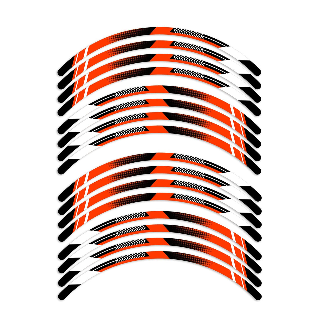 A01B Arrow Standard Edge Rim Sticker Universal Motorcycle 17 inch Wheel Stripe Decal For Yamaha