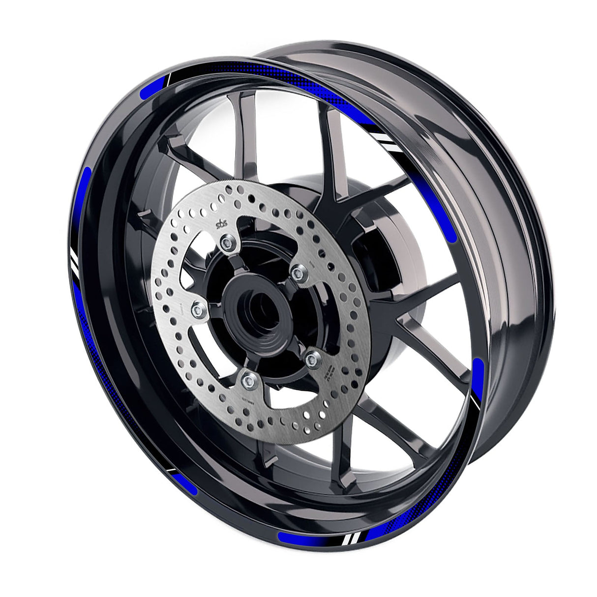 StickerBao Blue D01B DOT Standard Edge Rim Sticker Universal Motorcycle 17 inch Wheel Stripe Decal For Aprilia