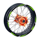 21 inch 19 inchRim Wheel Stickers D01B DOTTED Dirt Bike Rim Edge Stripes | For TM Racing TM300MX.