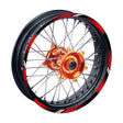 21 inch 19 inchRim Wheel Stickers D01B DOTTED Dirt Bike Rim Edge Stripes | For TM Racing TM300MX.