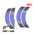 StickerBao Blue Universal 17 inch Motorcycle L01B Line Standard Edge Rim Sticker Check Rim Wheel Decal  For Aprilia