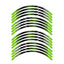 StickerBao Green L02B Line Standard Edge Rim Sticker Universal Motorcycle 17 inch Wheel Stripe Decal For Honda
