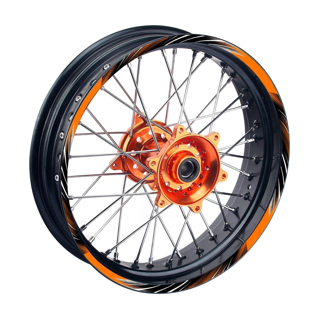 21 inch 19 inchRim Wheel Stickers L02B LINING 02 Dirt Bike Rim Edge Stripes | For TM Racing TM 450 MX.