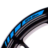 For Kawasaki ER-6N Logo 17 inch Rim Wheel Stickers MM01B Rim Edge Tapes.