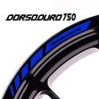 For Aprilia Dorsoduro 750 Logo 17 inch Rim Wheel Stickers MM01B Rim Edge Tapes.