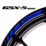 For Suzuki GSX-S 1000 Logo 17 inch Rim Wheel Stickers MM01B Rim Edge Tapes.