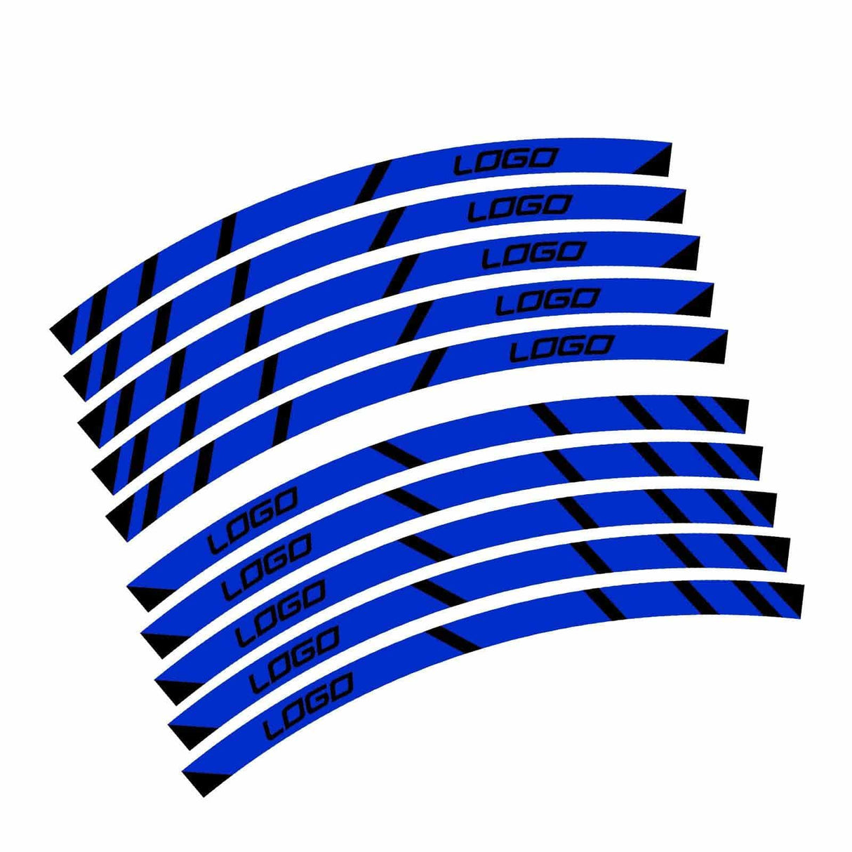 For Ducati Hypermotard 950 Logo 17 inch Rim Wheel Stickers MM01B Rim Edge Tapes.