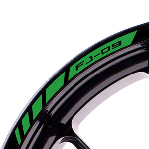 For Yamaha FJ09 Logo 17'' Rim Wheel Stickers MM01B Rim Edge Tapes.