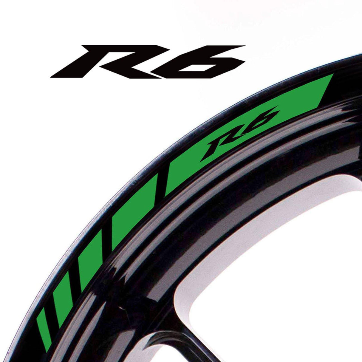 For Yamaha YZF R6 Logo 17 inch Rim Wheel Stickers MM01B Rim Edge Tapes.