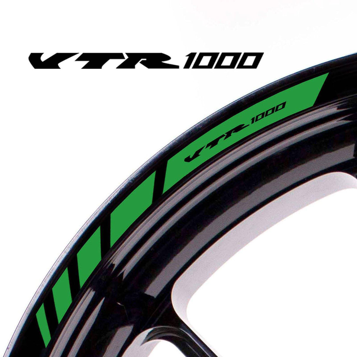For Honda VTR1000 Logo 17 inch Rim Wheel Stickers MM01B Rim Edge Tapes.