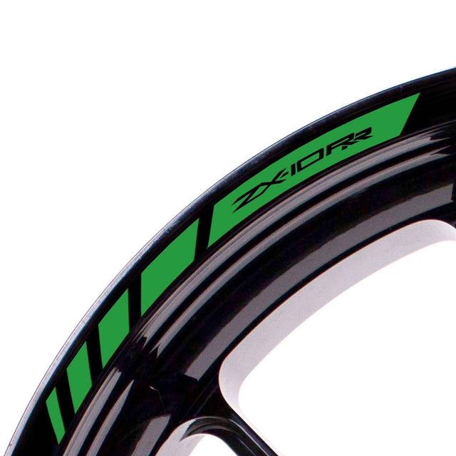 For Kawasaki Ninja ZX-10RR Logo 17 inch Rim Wheel Stickers MM01B Rim Edge Tapes.