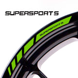 For Ducati Supersports Logo 17 inch Rim Wheel Stickers MM01B Rim Edge Tapes.