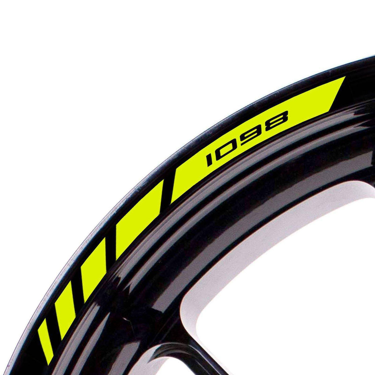 For Ducati 1098 Logo 17 inch Rim Wheel Stickers MM01B Rim Edge Tapes.