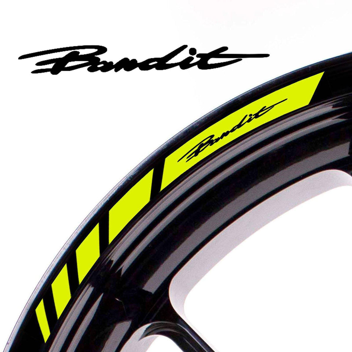 For Suzuki Bandit Logo 17 inch Rim Wheel Stickers MM01B Rim Edge Tapes.
