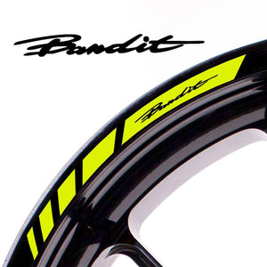 For Suzuki Bandit Logo 17'' Rim Wheel Stickers MM01B Rim Edge Tapes.