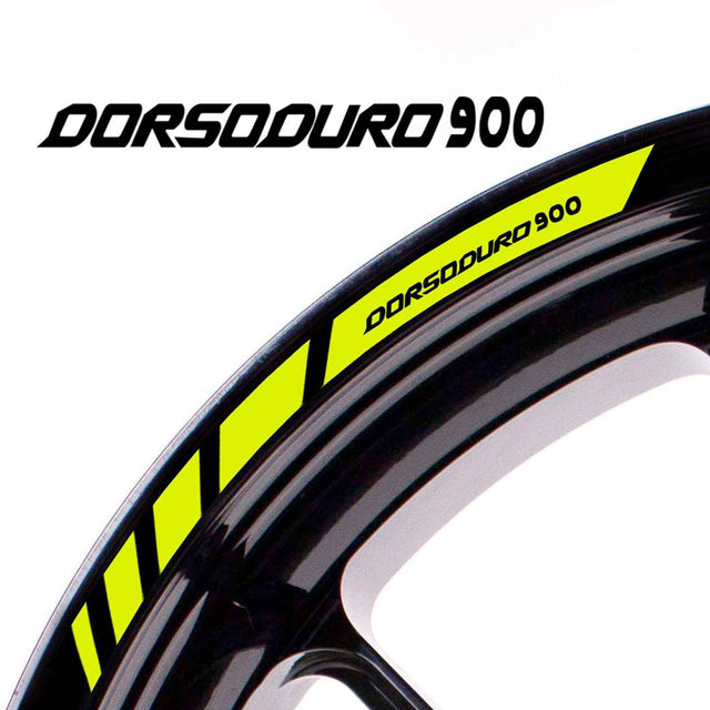 For Aprilia Dorsoduro 900 Logo 17 inch Rim Wheel Stickers MM01B Rim Edge Tapes.
