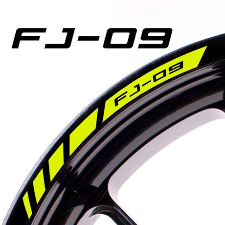 For Yamaha FJ09 Logo 17 inch Rim Wheel Stickers MM01B Rim Edge Tapes.