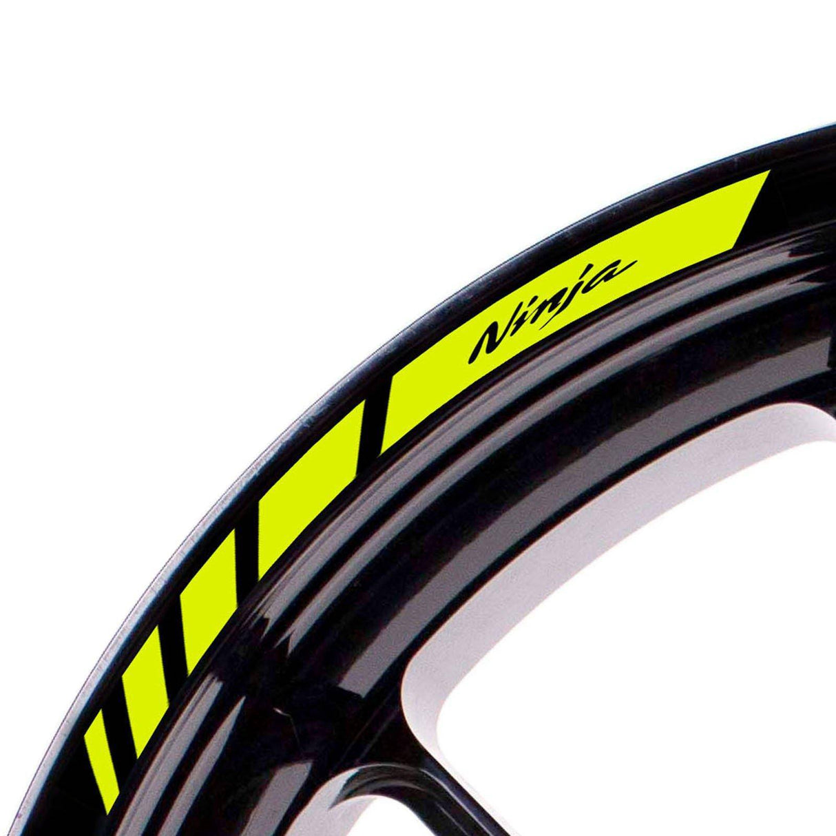For Kawasaki Ninja Logo 17 inch Rim Wheel Stickers MM01B Rim Edge Tapes.