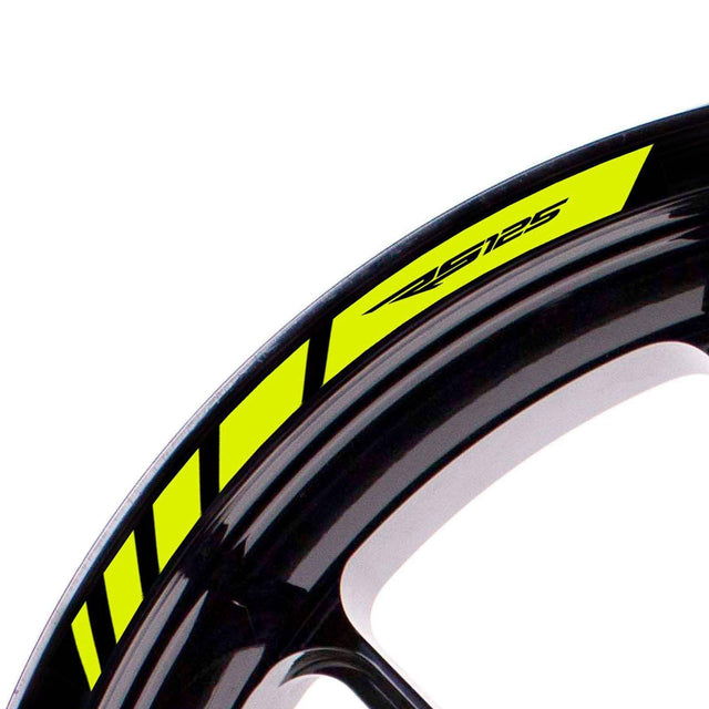 For Aprilia RS125 Logo 17 inch Rim Wheel Stickers MM01B Rim Edge Tapes.