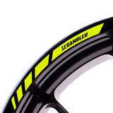 For Ducati Scrambler Logo 17 inch Rim Wheel Stickers MM01B Rim Edge Tapes.