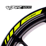 For Honda VFR1200 Logo 17 inch Rim Wheel Stickers MM01B Rim Edge Tapes.