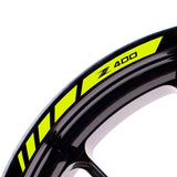 For Kawasaki Z400 Logo 17 inch Rim Wheel Stickers MM01B Rim Edge Tapes.