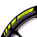 For Kawasaki Ninja ZX-6RR Logo 17 inch Rim Wheel Stickers MM01B Rim Edge Tapes.