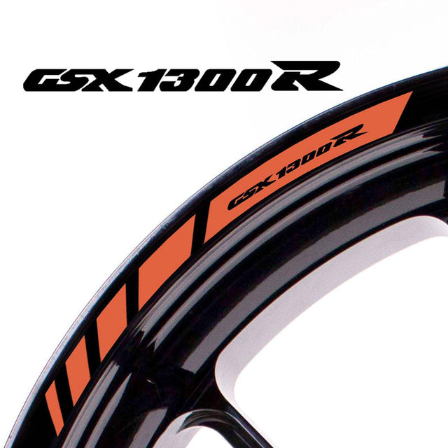 For Suzuki GSX1300R Logo Hayabusa 17 inch Rim Wheel Stickers MM01B Rim Edge Tapes.