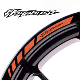 For Suzuki Hayabusa Logo GSX1300R 17 inch Rim Wheel Stickers MM01B Rim Edge Tapes.