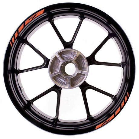 For Yamaha YZF R1 Logo 17 inch Rim Wheel Stickers MM01B Rim Edge Tapes.