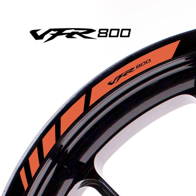 For Honda VFR800 Logo 17 inch Rim Wheel Stickers MM01B Rim Edge Tapes.