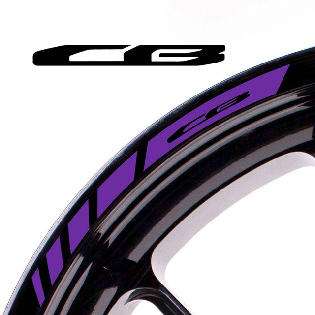 For Honda CB Logo CB500F CB500X 17 inch Rim Wheel Stickers MM01B Rim Edge Tapes.