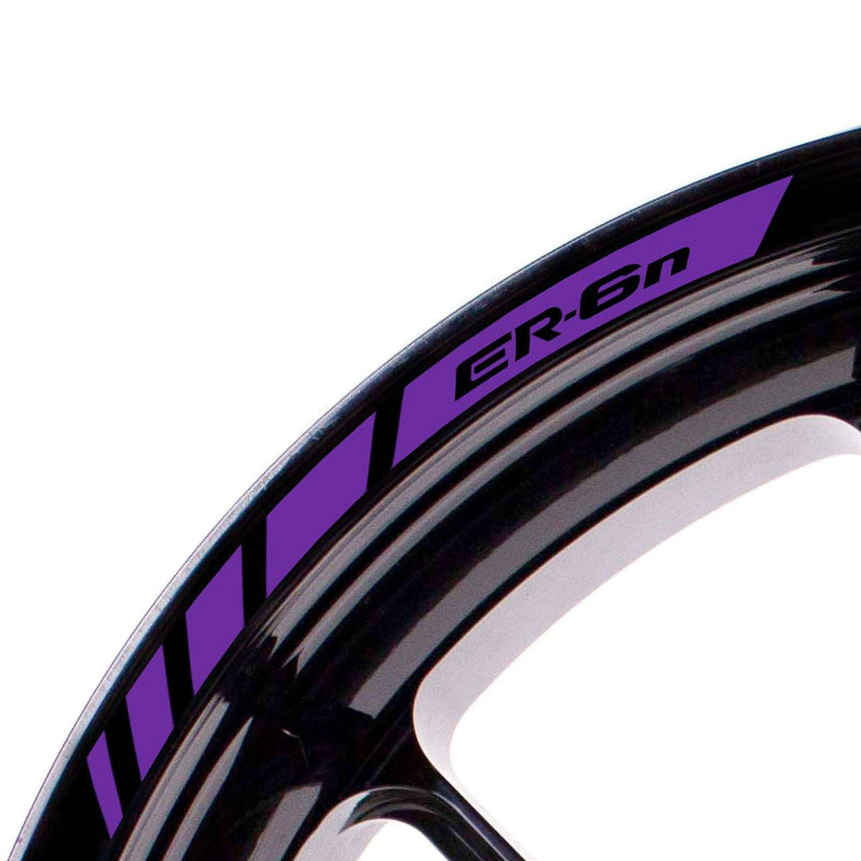 For Kawasaki ER-6N Logo 17 inch Rim Wheel Stickers MM01B Rim Edge Tapes.
