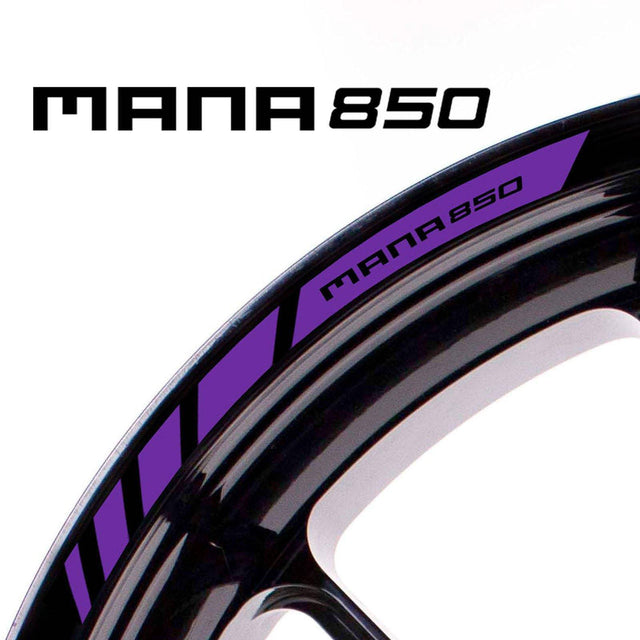 For Aprilia MANA 850 Logo 17 inch Rim Wheel Stickers MM01B Rim Edge Tapes.