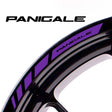 For Ducati Panigale Logo 17 inch Rim Wheel Stickers MM01B Rim Edge Tapes.