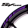 For Suzuki SV1000 Logo 17 inch Rim Wheel Stickers MM01B Rim Edge Tapes.