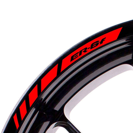 For Kawasaki ER-6F Logo 17 inch Rim Wheel Stickers MM01B Rim Edge Tapes.
