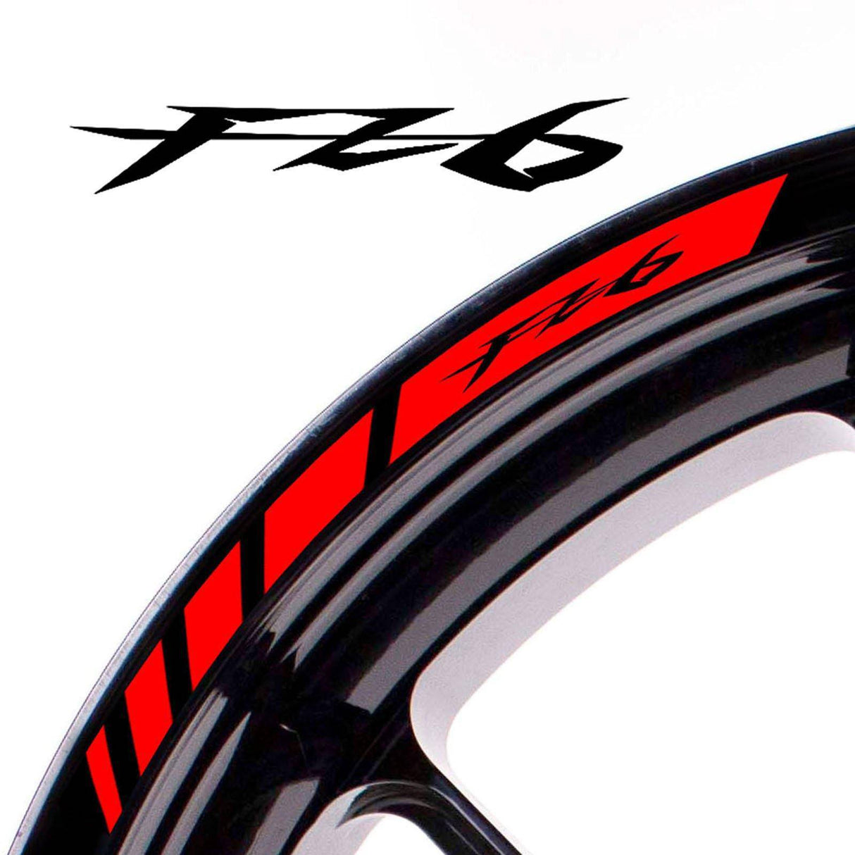 For Yamaha FZ6 Logo 17 inch Rim Wheel Stickers MM01B Rim Edge Tapes.